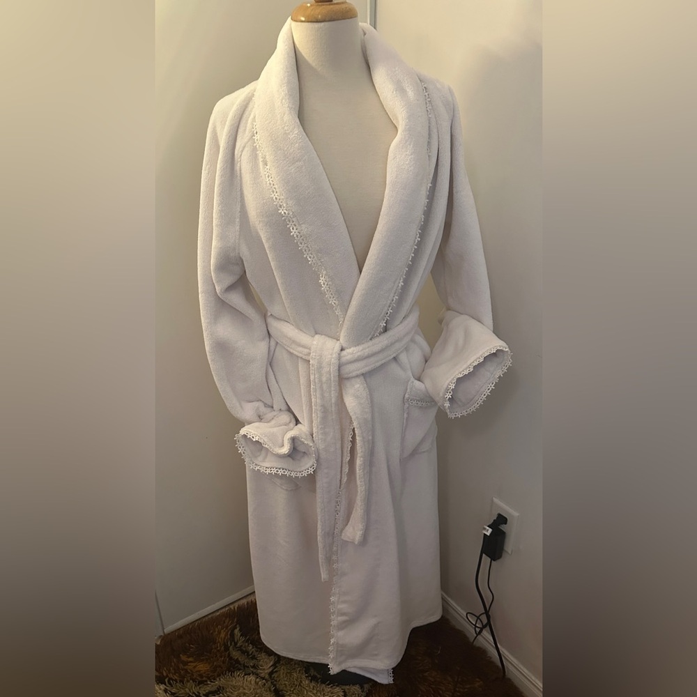 Subtle Luxury White Robe
